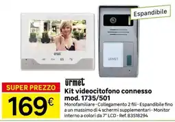 Leroy Merlin Kit videocitofono connesso Urmet offerta
