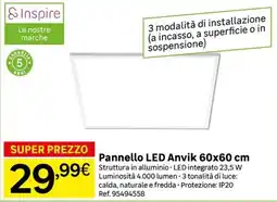 Leroy Merlin Pannello LED Anvik offerta