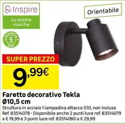 Leroy Merlin Faretto decorativo Tekla offerta
