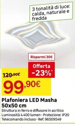 Leroy Merlin Plafoniera LED Masha offerta