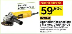 Leroy Merlin Smerigliatrice angolare a filo DeWalt offerta
