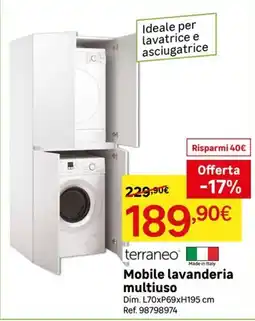 Leroy Merlin Mobile lavanderia multiuso terraneo offerta