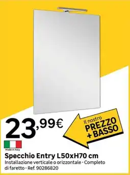 Leroy Merlin Specchio Entry offerta