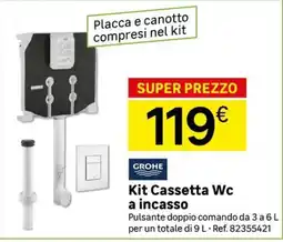 Leroy Merlin Kit Cassetta Wc a incasso Grohe offerta