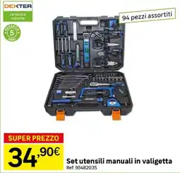 Leroy Merlin Set utensili manuali in valigetta Dexter offerta