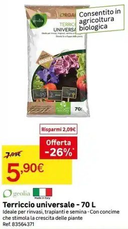 Leroy Merlin Terriccio universale - 70 L offerta