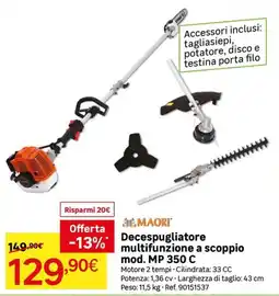 Leroy Merlin Decespugliatore multifunzione a scoppio mod. MP 350 C MAORI offerta