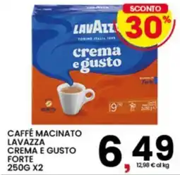 Interspar Caffé macinato Lavazza Crema e Gusto Forte offerta