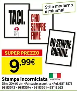 Leroy Merlin Stampa incorniciata offerta