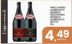 Interspar Vino Chiarli Lambrusco offerta