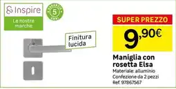 Leroy Merlin Maniglia con rosetta Elsa offerta