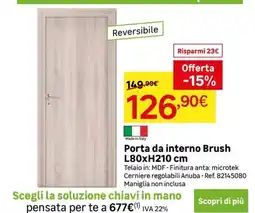 Leroy Merlin Porta da interno Brush offerta