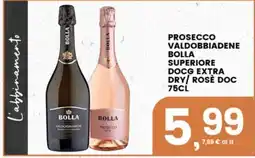Interspar Prosecco Valdobbiadene Bolla Superiore DOCG Extra Dry / Rosè DOC offerta