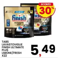 Interspar Tabs lavastoviglie finish ultimate plus limone/fresh offerta