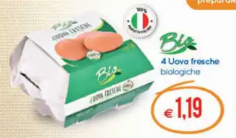 MD Discount Bio 4 Uova Fresche biologiche offerta