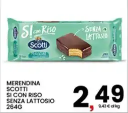 Interspar Merendina Scotti Si con Riso senza lattosio offerta