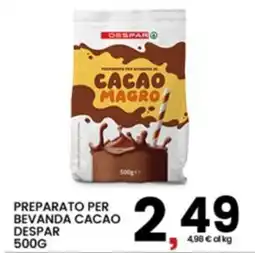 Interspar Preparato per bevanda cacao Despar offerta
