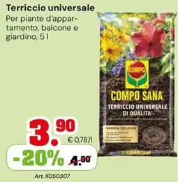 TuttoGiardino Terriccio universale Compo Sana offerta
