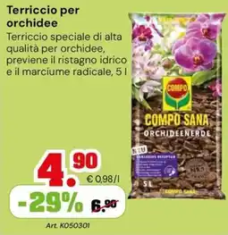 TuttoGiardino Terriccio per orchidee Compo Sana offerta