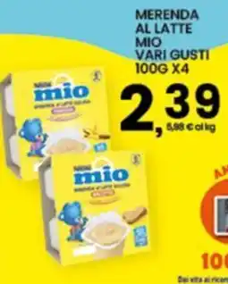 Interspar Merenda al latte mio offerta