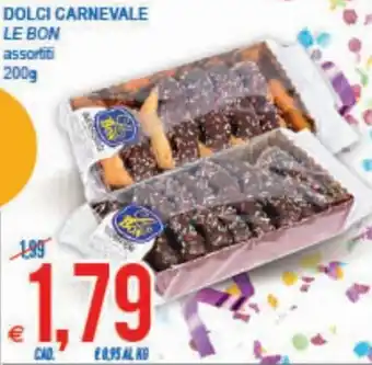 MD Discount Le Bon Dolci Carnevale assortiti 200g offerta