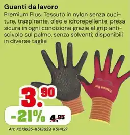 TuttoGiardino Guanti da lavoro Premium Plus offerta