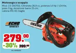 TuttoGiardino Motos Sega a scoppio ECHO offerta
