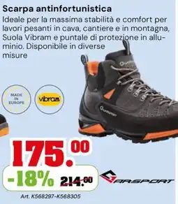 TuttoGiardino Scarpa antinfortunistica Arsport offerta