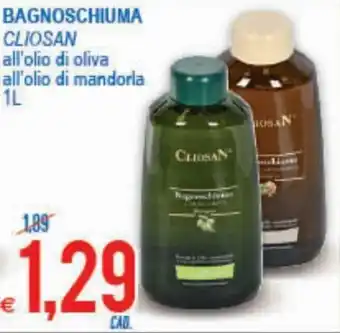 MD Discount Cliosan Bagnoschiuma all'olio di oliva/all'olio di mandorla 1L offerta