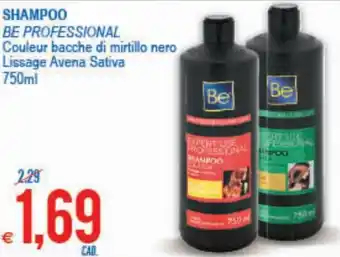 MD Discount Be Professional Shampoo Couleur bacche di mirtillo nero/Lissage Avena Sativa 750ml offerta
