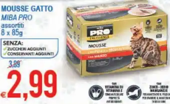 MD Discount Miba Pro Mousse Gatto assortiti 8 x 85g offerta