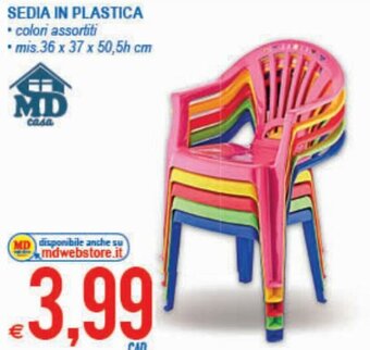 MD Discount Sedia in Plastica offerta