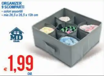 MD Discount Organizer 9 Scomparti offerta