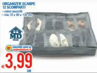 Organizer Scarpe 12 Scomparti