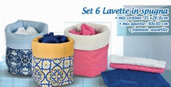 MD Discount Set 6 Lavette in spugna offerta