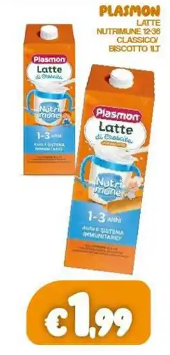 Franzy's Plasmon Latte di Crescita Nutrimune offerta
