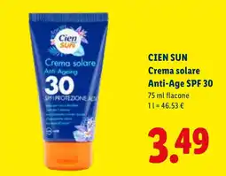 Lidl Cien Sun Crema solare Anti-Age SPF 30 offerta