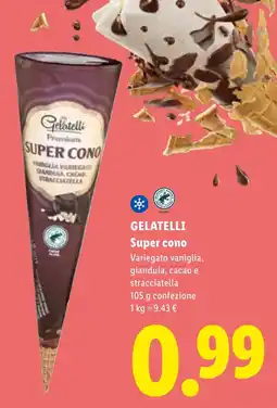 Lidl Gelatelli Super cono offerta