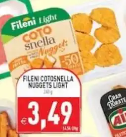 Supermercati Agorà Fileni cotosnella nuggets light offerta