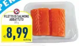 Supermercati Agorà Filetto di salmone abbattuto offerta