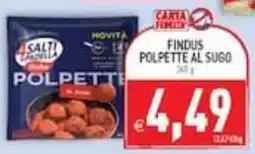 Supermercati Agorà Findus polpette al sugo offerta