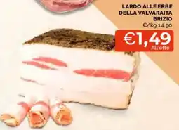 Mercatò Lardo alle erbe della Valvaraita Brizio offerta