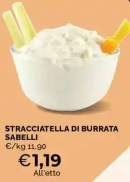 Mercatò Stracciatella di burrata Sabelli offerta