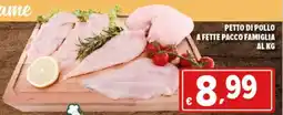 Iper Triscount Petto di pollo a fette pacco famiglia offerta