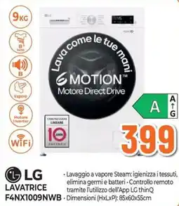 Extracoop LG Lavatrice F4NX1009NWB offerta