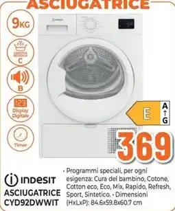 Extracoop Indesit Asciugatrice CYD92DWWIT offerta