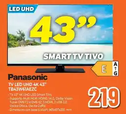 Extracoop Panasonic TV LED UHD 4K 43" offerta