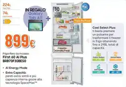 Extracoop Frigorifero da incasso First 60 AI Plus offerta