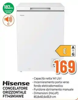 Extracoop Hisense congelatore orizzontale offerta