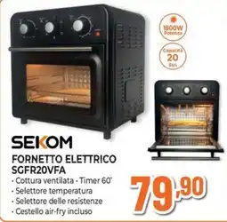 Extracoop Sekom fornetto elettrico offerta